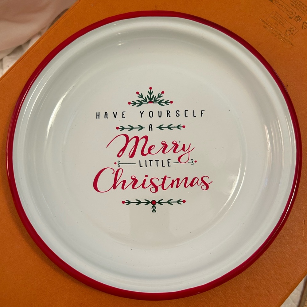 Robert Stanley “Have Yourself A Merry Little Christmas” Metal Dish